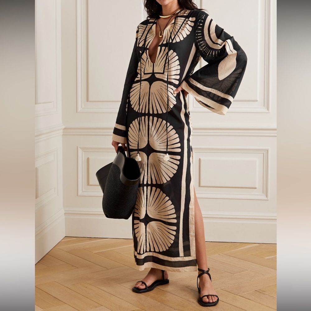 Johanna Ortiz Natural Wisdom Mother Boa Maxi Dress NWT